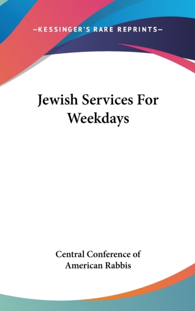 Jewish Services For Weekdays,  Book