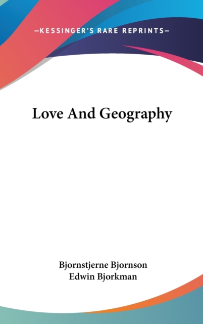 Love And Geography,  Book