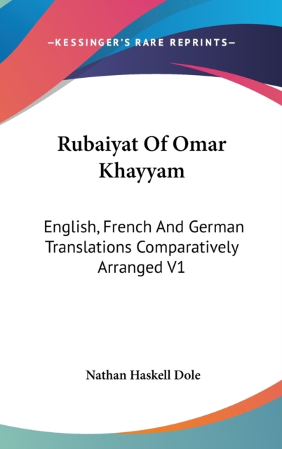 RUBAIYAT OF OMAR KHAYYAM: ENGLISH, FRENC, Hardback Book