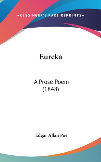 Eureka : A Prose Poem (1848),  Book