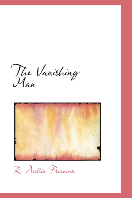 The Vanishing Man, Hardback Book
