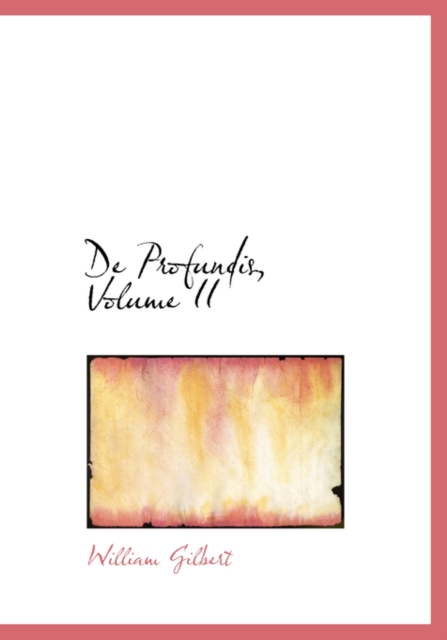 de Profundis, Volume II, Paperback / softback Book
