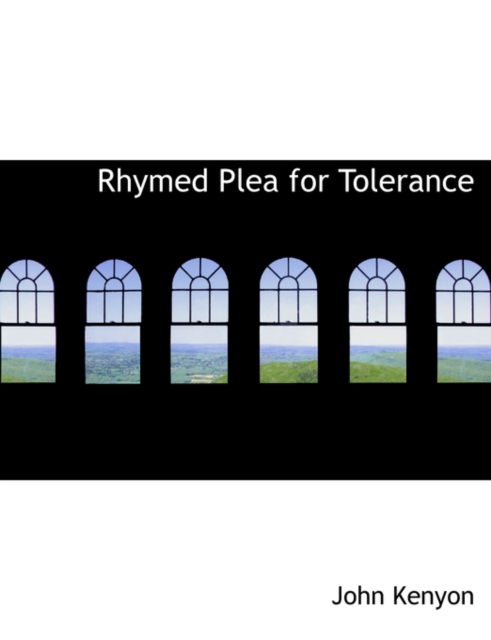 Rhymed Plea for Tolerance, Hardback Book