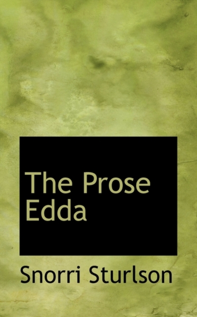 The Prose Edda, Paperback Book