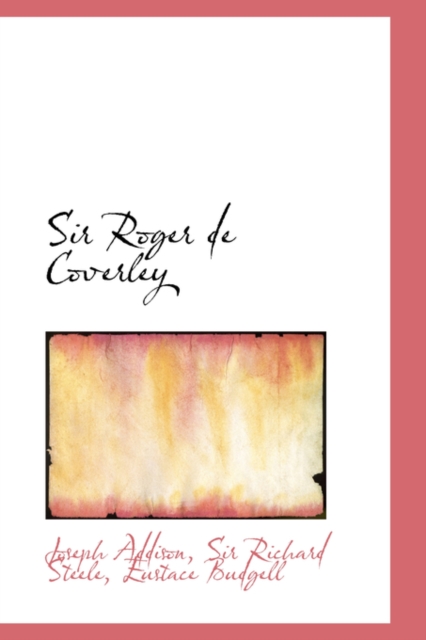 Sir Roger de Coverley, Paperback / softback Book