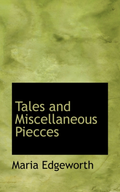 Tales and Miscellaneous Piecces, Paperback / softback Book
