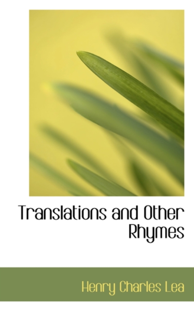 Translations and Other Rhymes, Hardback Book