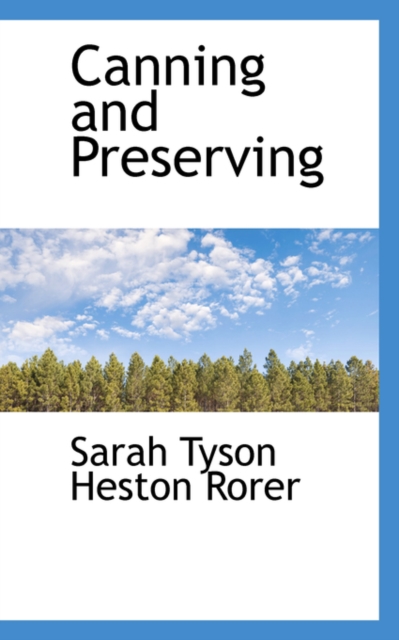 Canning and Preserving, Paperback / softback Book