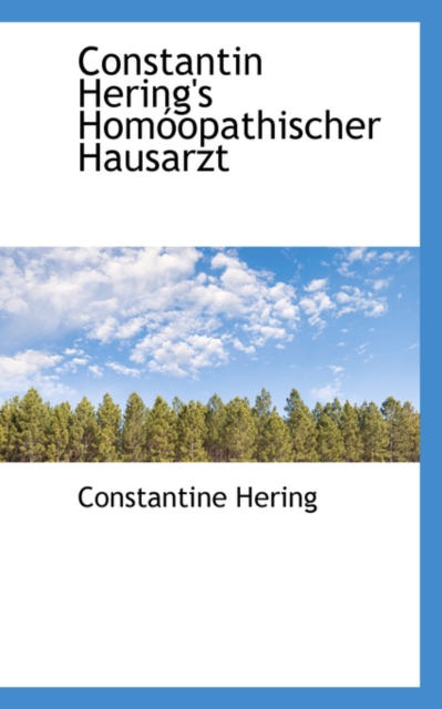 Constantin Hering's Homoopathischer Hausarzt, Paperback / softback Book