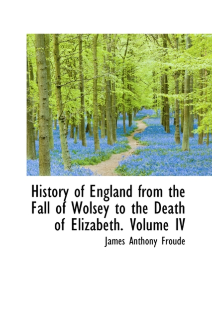 History of England from the Fall of Wolsey to the Death of Elizabeth. Volume IV, Paperback / softback Book