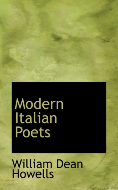 Modern Italian Poets, Paperback / softback Book