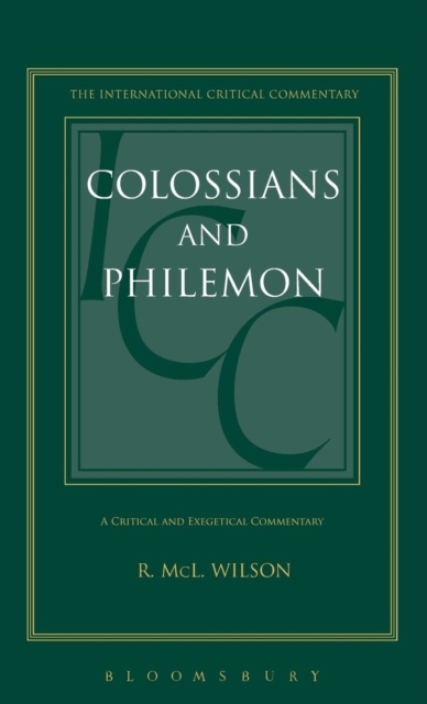 Colossians and Philemon (ICC), Hardback Book