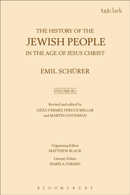 The History of the Jewish People in the Age of Jesus Christ: Volume 3.i, Paperback / softback Book
