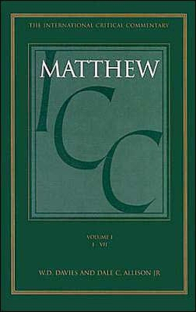 Matthew : Volume 1: 1-7, Hardback Book