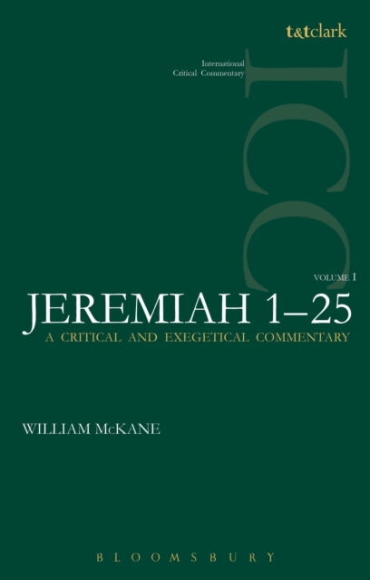 Jeremiah (ICC) : Volume 1: 1-25, Paperback / softback Book