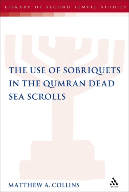 The Use of Sobriquets in the Qumran Dead Sea Scrolls, Paperback / softback Book