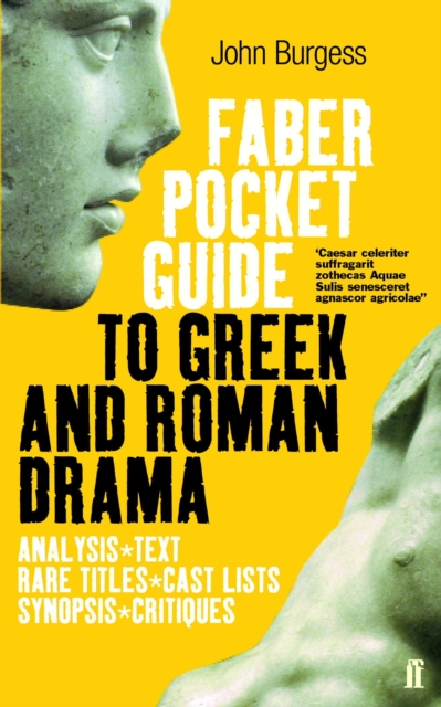 The Faber Pocket Guide to Greek and Roman Drama, Paperback / softback Book