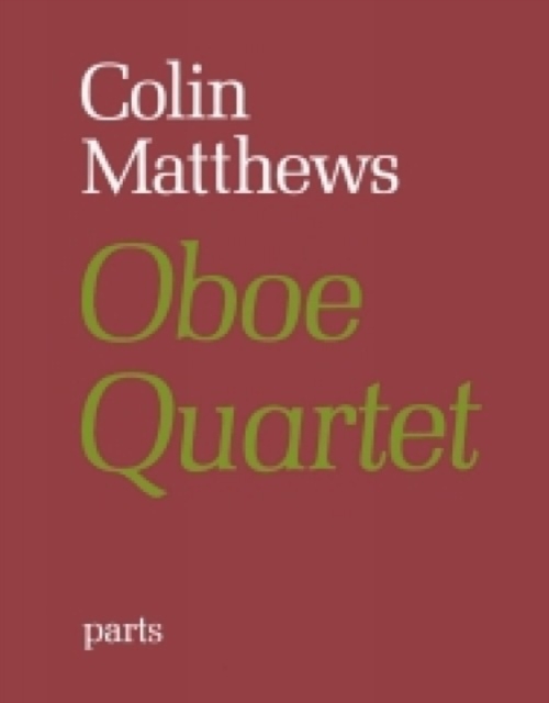Oboe Quartet No.1, Paperback / softback Book