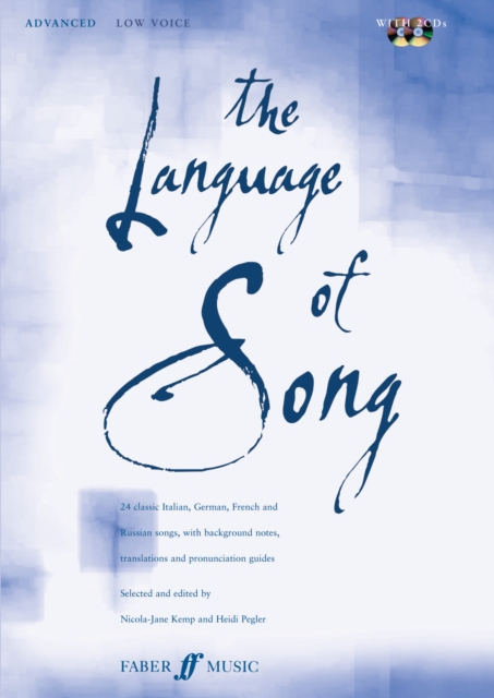The Language Of Song: Advanced (Low Voice), Mixed media product Book