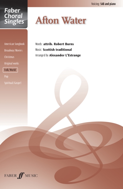 Afton Water, Sheet music Book