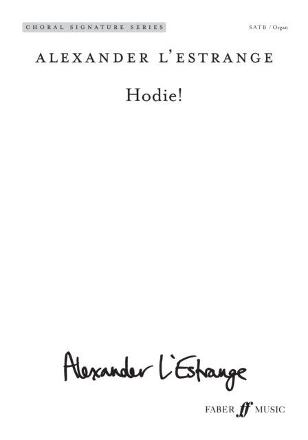 Hodie!, Sheet music Book