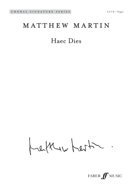 Haec Dies, Sheet music Book