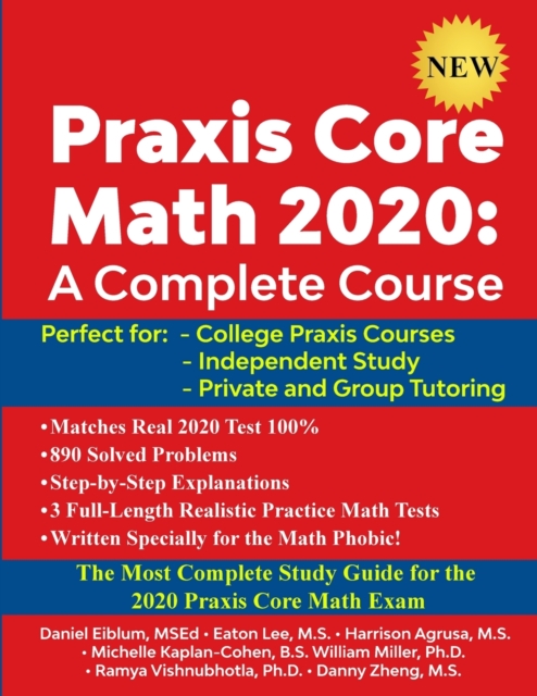 Praxis Core Math 2020 : A Complete Course, Paperback / softback Book