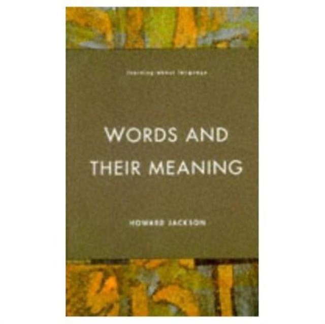 Words and Their Meaning, Paperback / softback Book