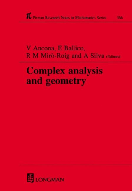 Complex Analysis and Geometry, Hardback Book