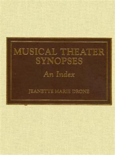 Musical Theater Synopses E-Bk Eb, Book Book