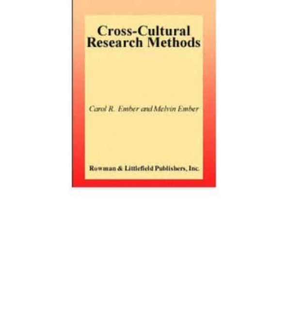 Cross-Cultural Research Methods, Book Book