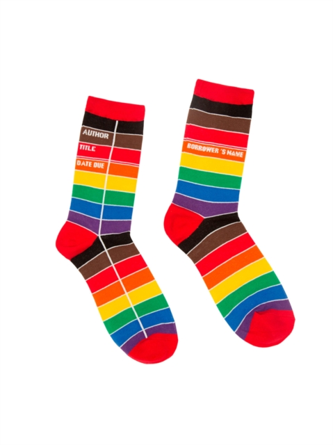 Library Card Pride Socks - Small, ZY Book