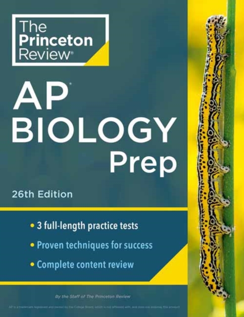 Princeton Review AP Biology Prep, 2024 : 3 Practice Tests + Complete Content Review + Strategies & Techniques, Paperback / softback Book