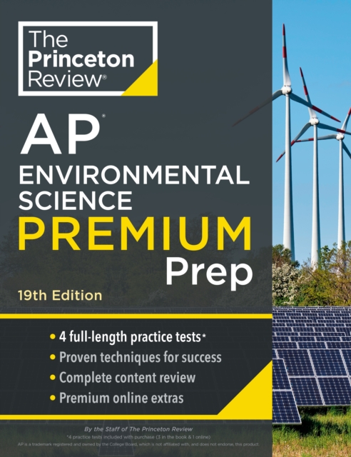 Princeton Review AP Environmental Science Premium Prep : 4 Practice Tests + Complete Content Review + Strategies & Techniques, Paperback / softback Book