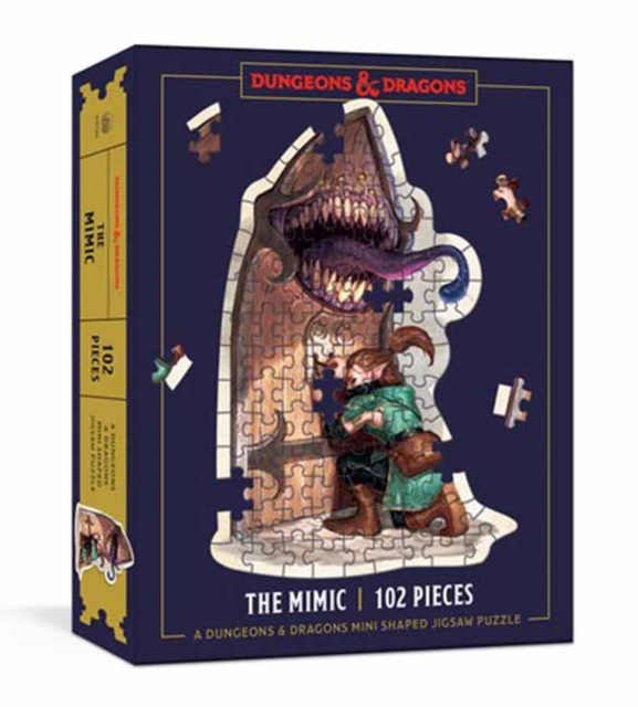 Dungeons & Dragons Mini Shaped Jigsaw Puzzle: The Mimic Edition : 102-Piece Collectible Puzzle for All Ages, Jigsaw Book
