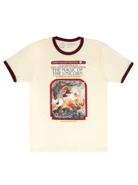 Choose Your Own Adventure: The Magic of the Unicorn Unisex Ringer T-Shirt Large, ZY Book