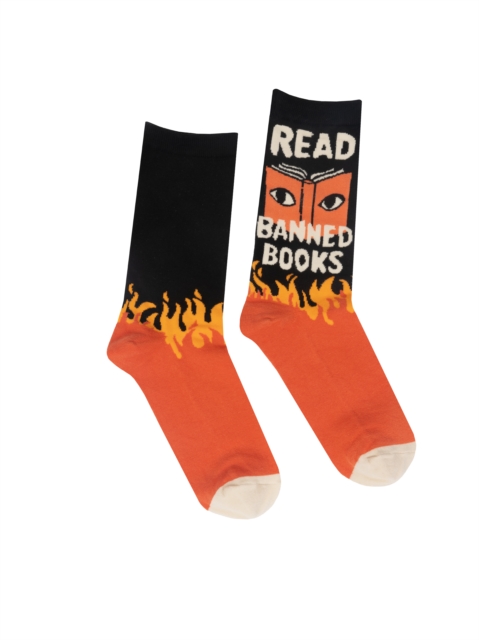 Read Banned Books Socks - Large, ZY Book