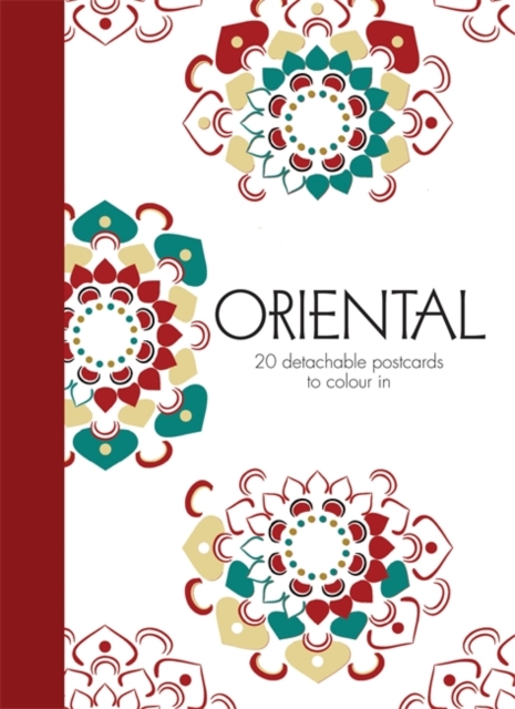 Oriental: 20 detachable postcards to colour in, Hardback Book