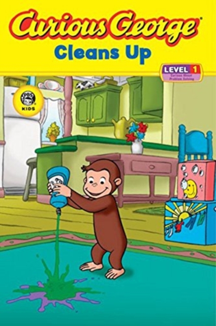 Curious George Cleans Up, Paperback Book