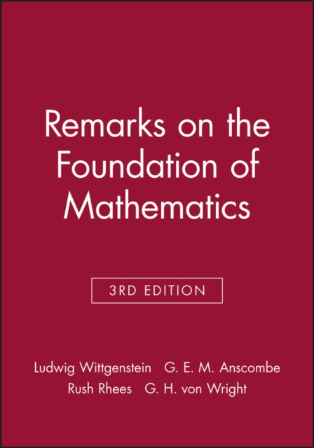 Remarks on the Foundation of Mathematics, Paperback / softback Book
