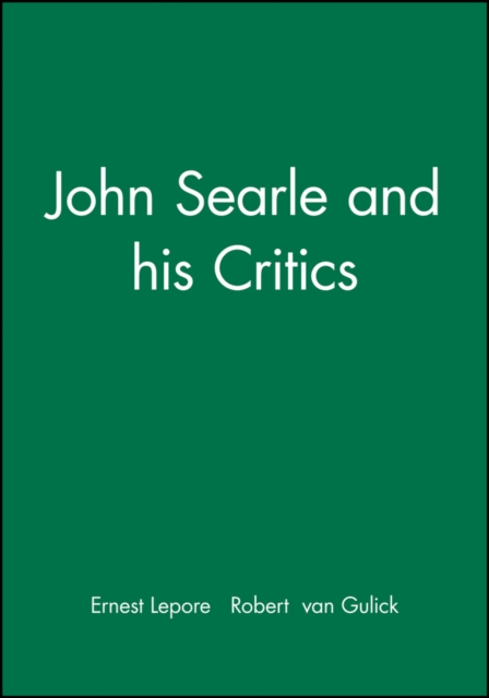John Searle and his Critics, Paperback / softback Book