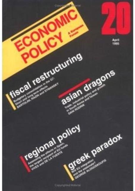 Economic Policy 20, Paperback / softback Book