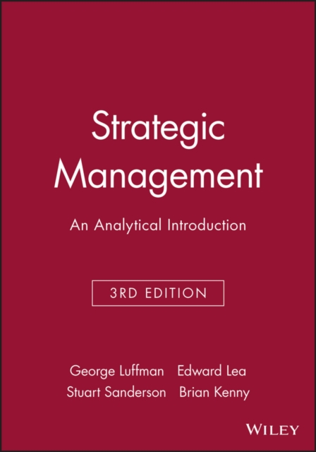 Strategic Management : An Analytical Introduction, Paperback / softback Book