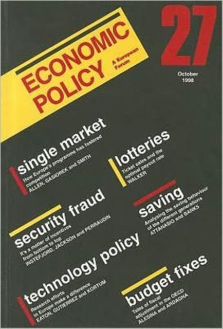 Economic Policy, Paperback Book