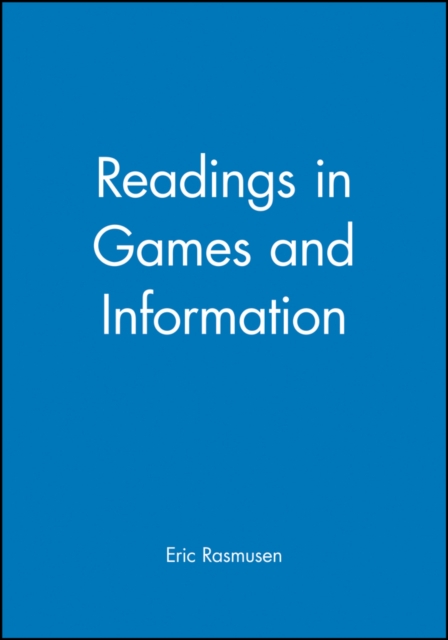 Readings in Games and Information, Paperback / softback Book