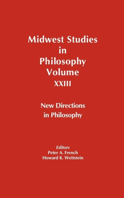 New Directions in Philosophy, Volume XXIII, Hardback Book