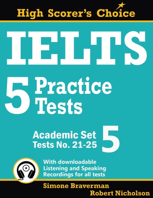 IELTS 5 Practice Tests, Academic Set 5 : Tests No. 21-25, Paperback / softback Book