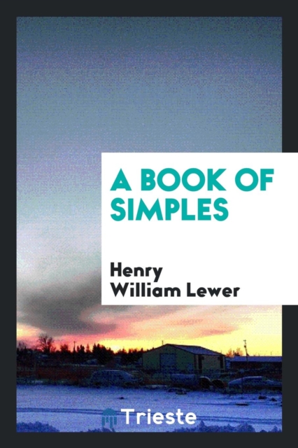 A Book of Simples, Paperback Book