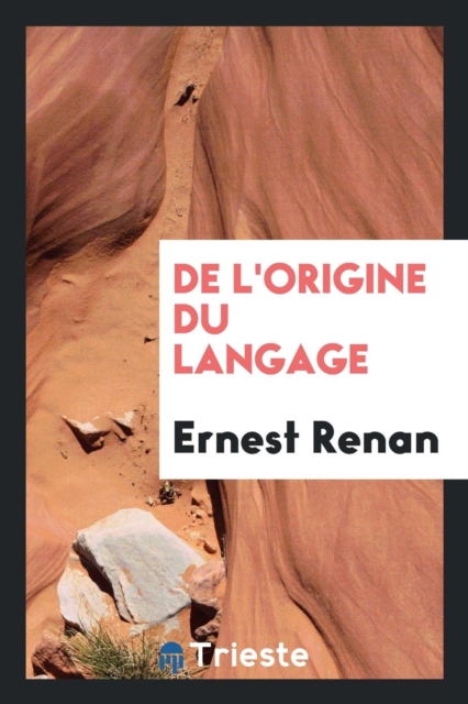 de l'Origine Du Langage, Paperback Book