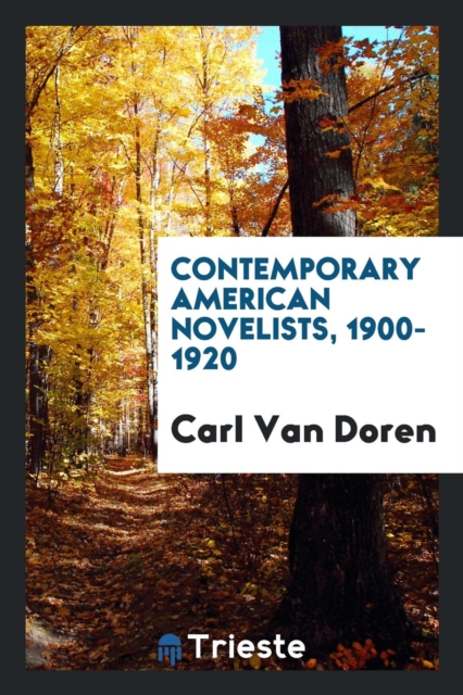 Contemporary American Novelists, 1900-1920, Paperback Book